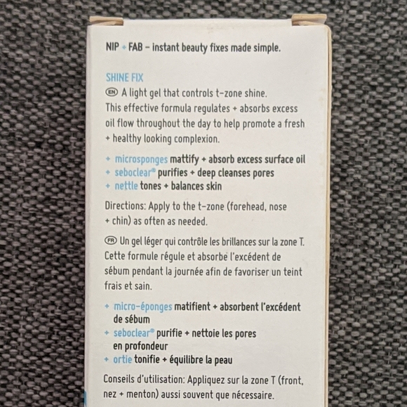 🆕 Nip + Fab Shine Fix Mattifying Gel 15mL - Picture 3 of 4